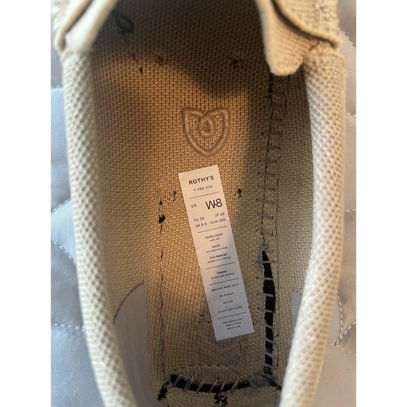 Rothy's Metallic Collector's Edition The Driver Gold Dust Size 8 Loafer - Picture 7 of 9